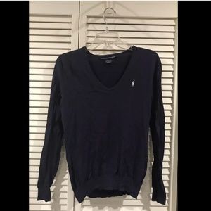 Ralph Lauren Sweaters - Ralph Lauren Sport Navy Vneck Long Sleeve Lightwei Ralph Lauren Sweaters - Ralph Lauren Sport Navy Vneck Long Sleeve Lightwei